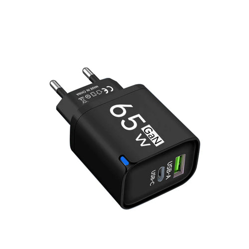 USB 65W Fast Charging Charger Type C High Speed Charge Mobile Phone