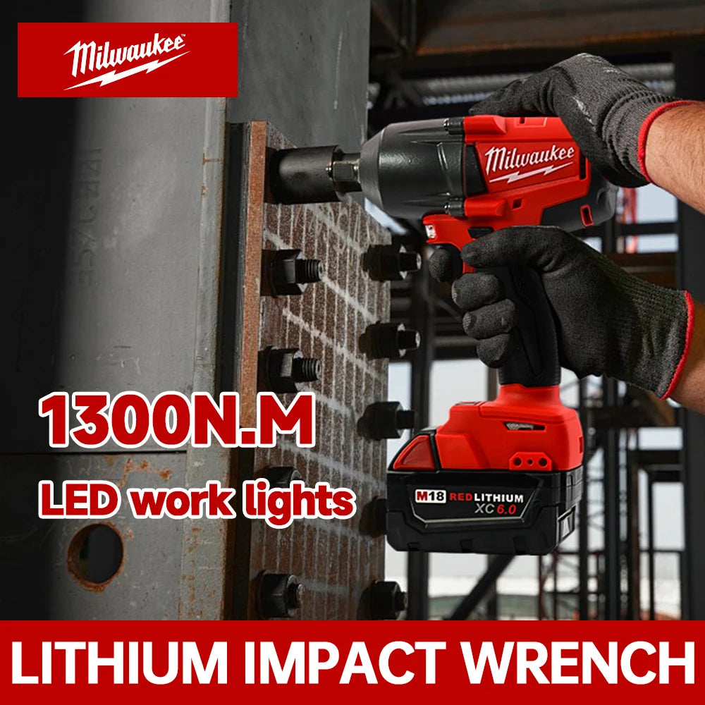 Milwaukee 18V Brushless Impact Wrench 880N.m Max Torque 1/2 Inch