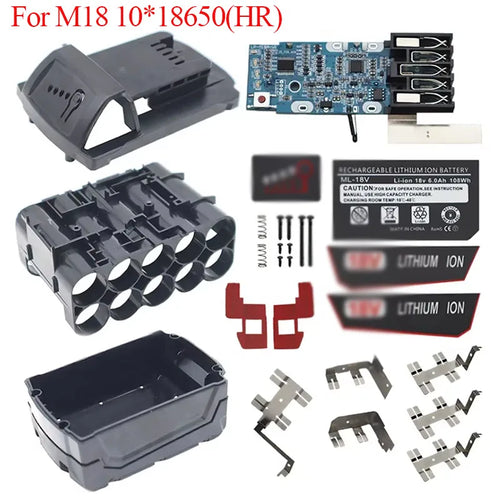 For M18 Li-ion Battery Plastic Case PCB Charging Protection Board Box