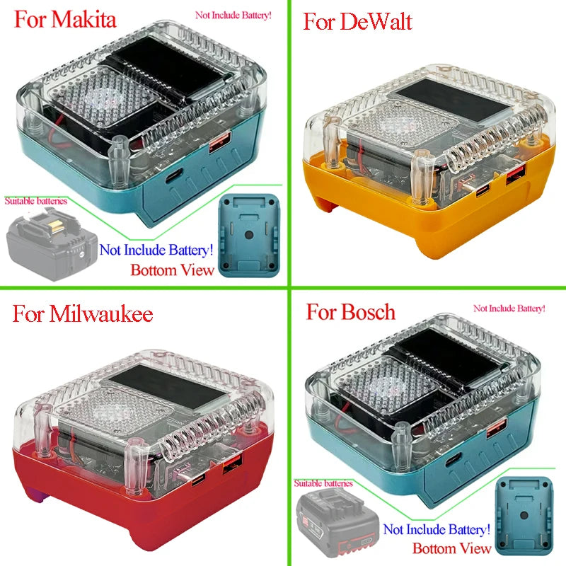 Lithium Battery Case Adapter For Makita 18V For DeWalt 20V For Bosch