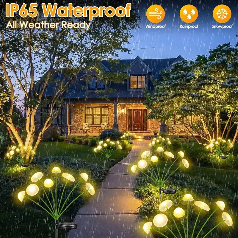 2026 New LED Solar Mushroom Lights Solar Garden Lights Waterproof