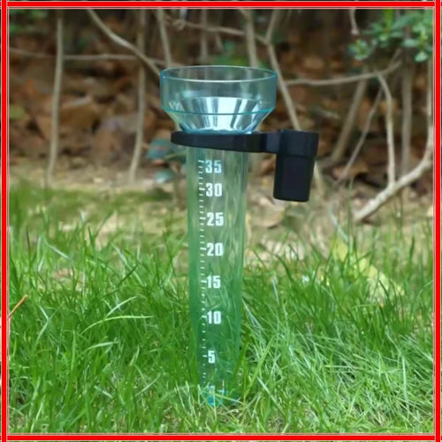International Transparent Light Green Polystyrene Rain Gauge Up to