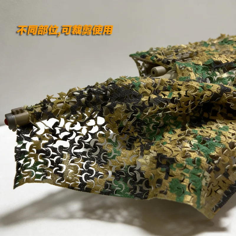 Simulated Military Model Camouflage Netting Micro Mountain Landscape