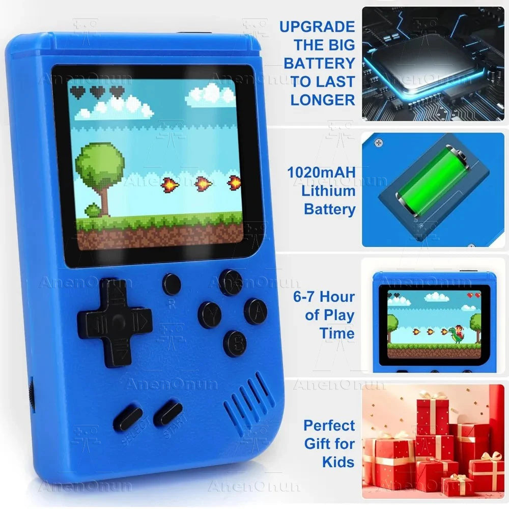400 Games Handheld Game Players with Gamepad Controller Classic FC Emulator Retro Mini Two Players Portable Video Gaming Console