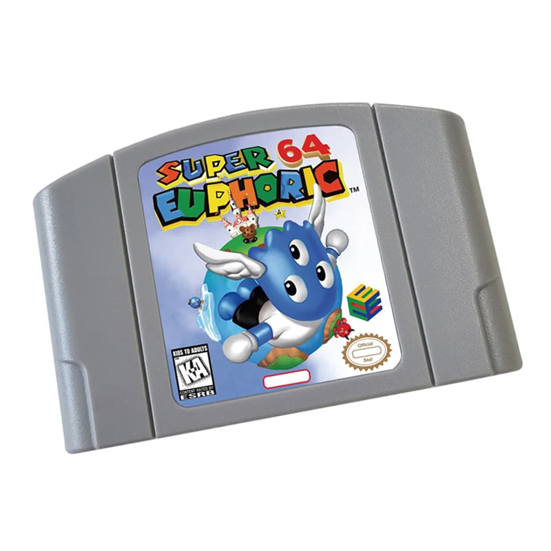 N64 games Cartridge-SUPER64 EUPHORIC NTSC Version Retro Games reconstructed