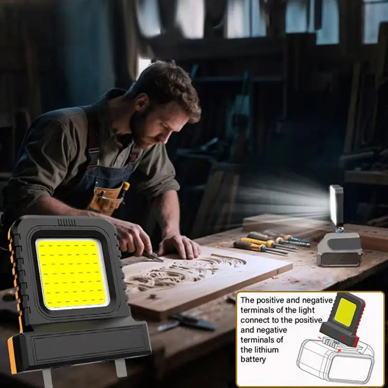 LED Work Light Sliding Plug Power Tool Accessories IP67 Waterproof LED