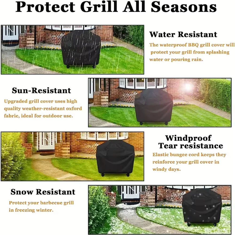 BBQ Grill Barbecue Cover Dustproof Waterproof Thickened BBQ Cover