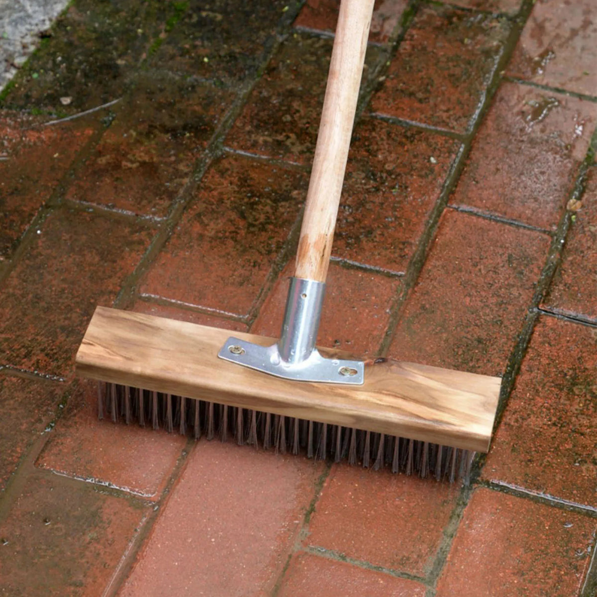 Heavy Duty Rough  Floor Brush Stainless Steel Wire Deck Scrub Cleaning