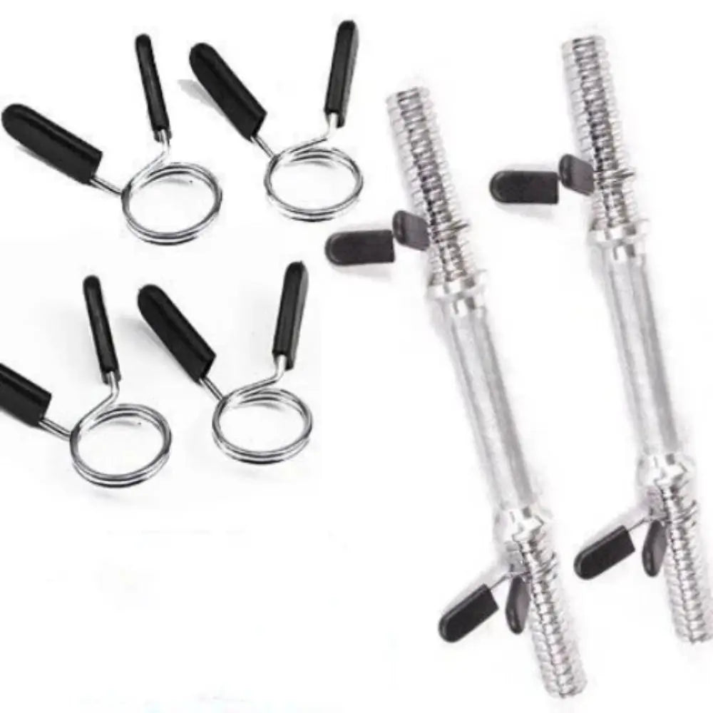 1 Pair Gym Barbell Clips Anti-loosening Dumbell Spring Collar Clips