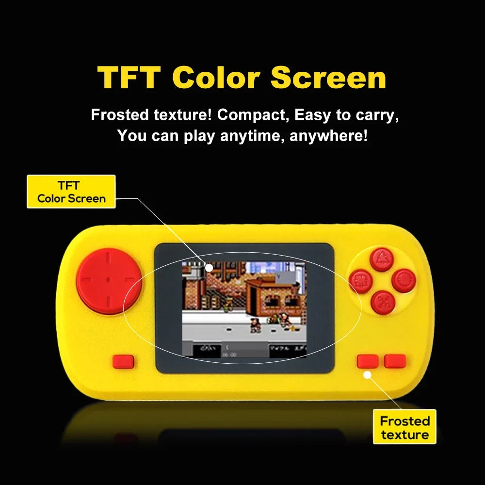 GAMINJA GC32 Classic Retro Handheld Game Console Portable Video Game Player 2.4 Inch TFT Screen 128 Built-in Classic Games