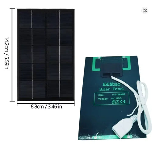 5V 5-35W Portable Solar Panel USB Charger for Phone Power Bank Outdoor