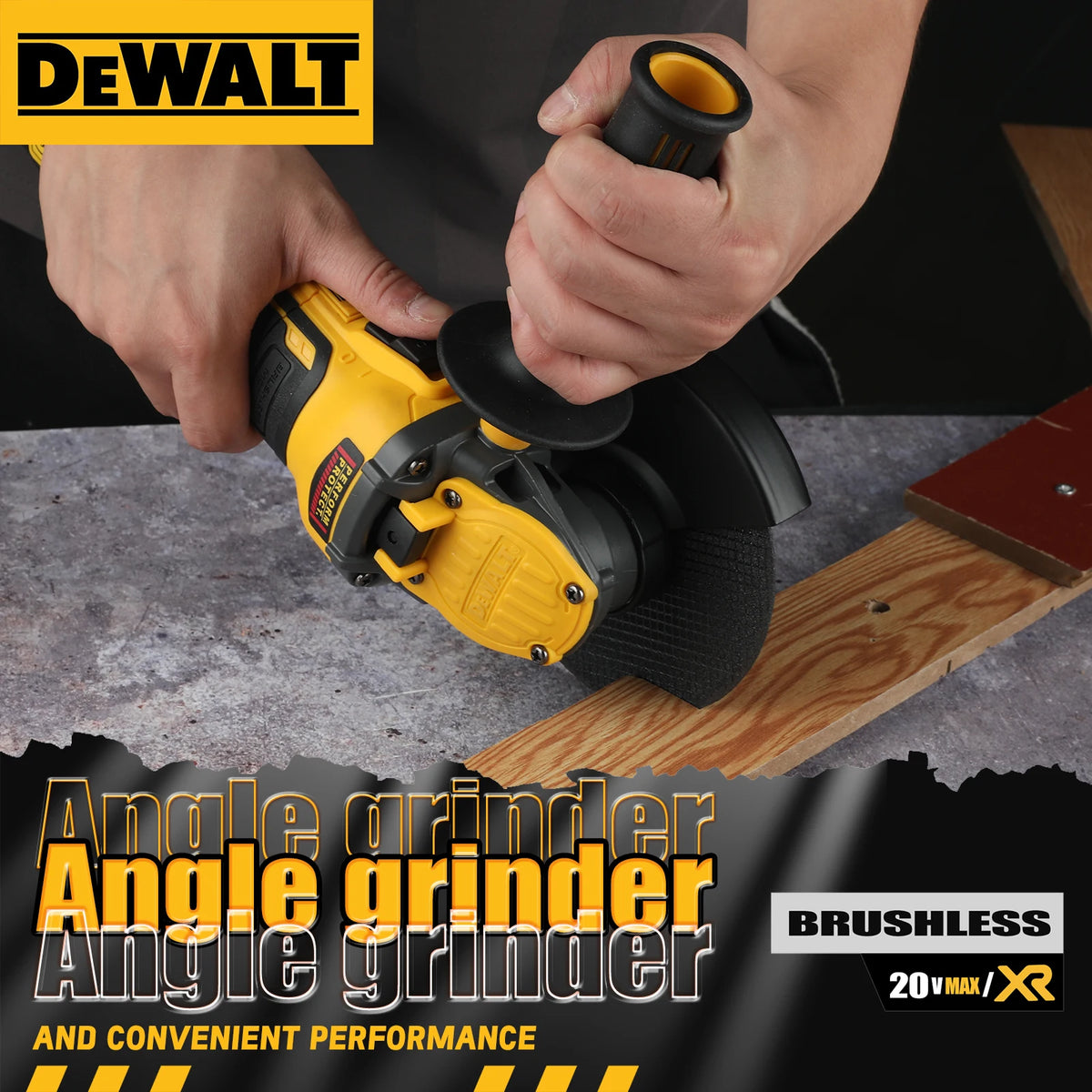 DEWALT DCG409 125mm Flat Head Angle Grinder Bare Machine Tool Cutting