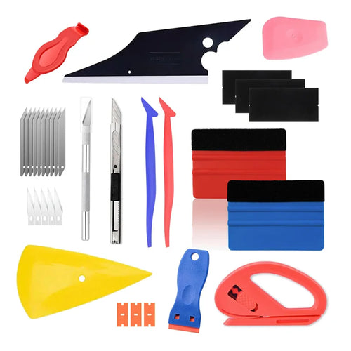 Professional Vinyl Wrapping Tools Felt Squeegee Wrap Stick Utility