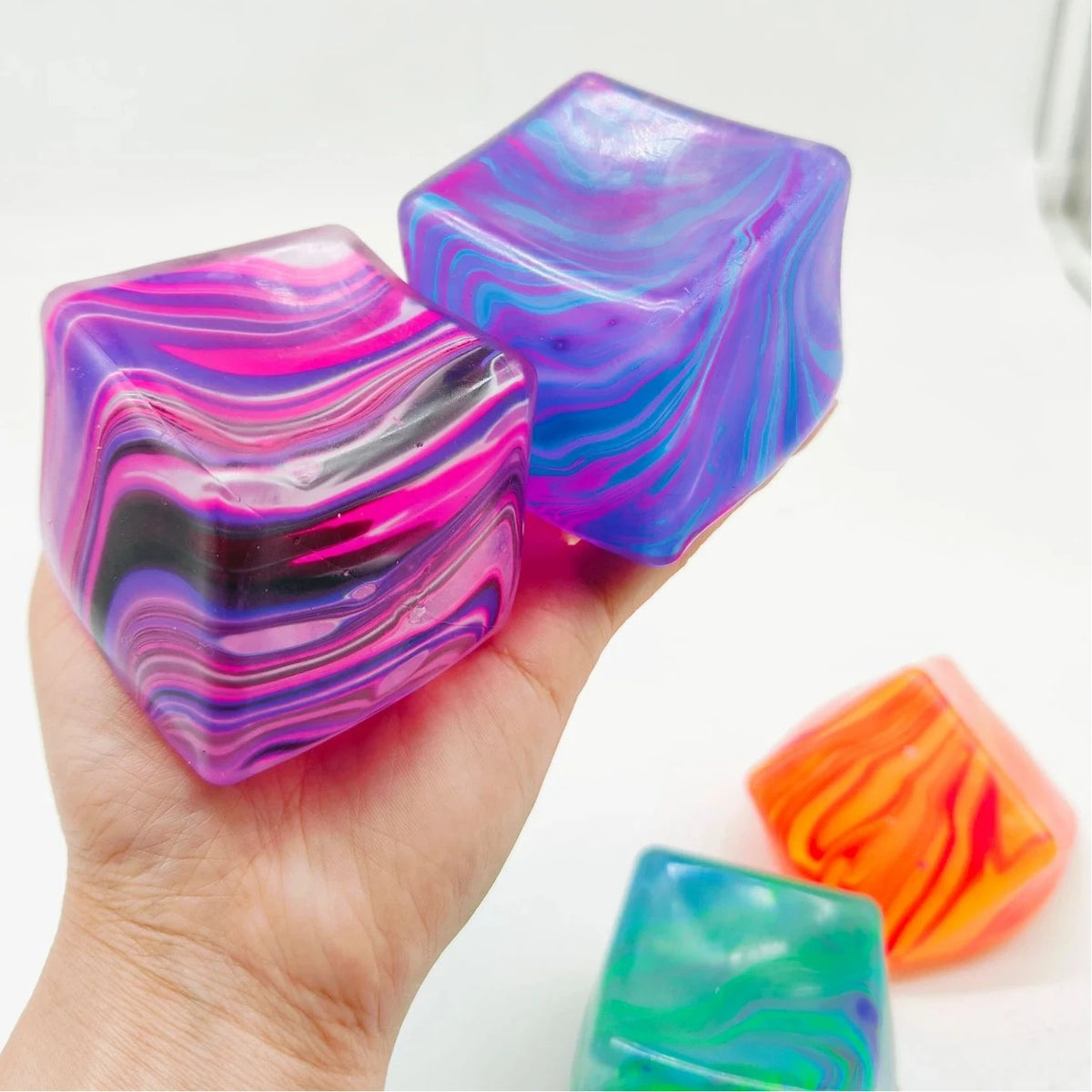 Needoh Soft and Glutinous Sensory Stress-relief Toy Cube Filled with