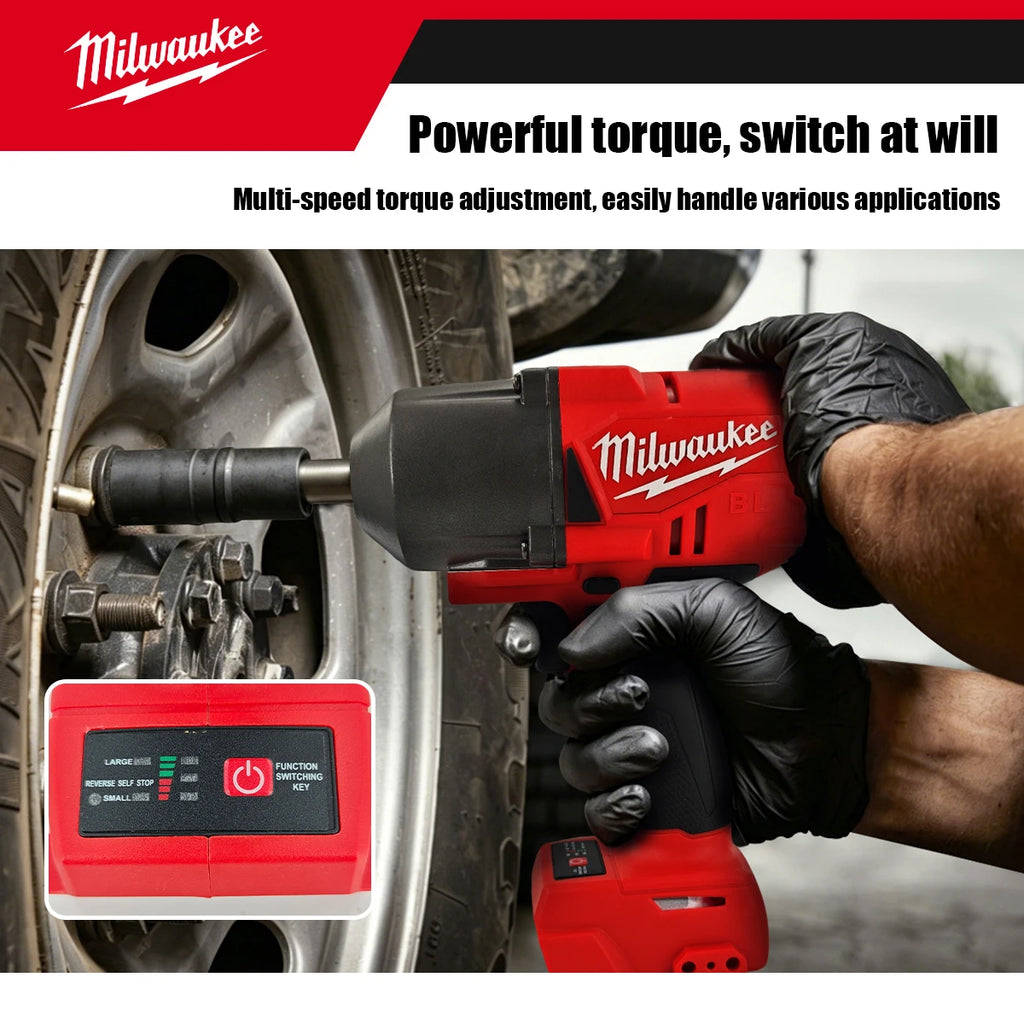 Milwaukee M18 High Torque 1300N.m 2000RPM Brushless Cordless 1/2"