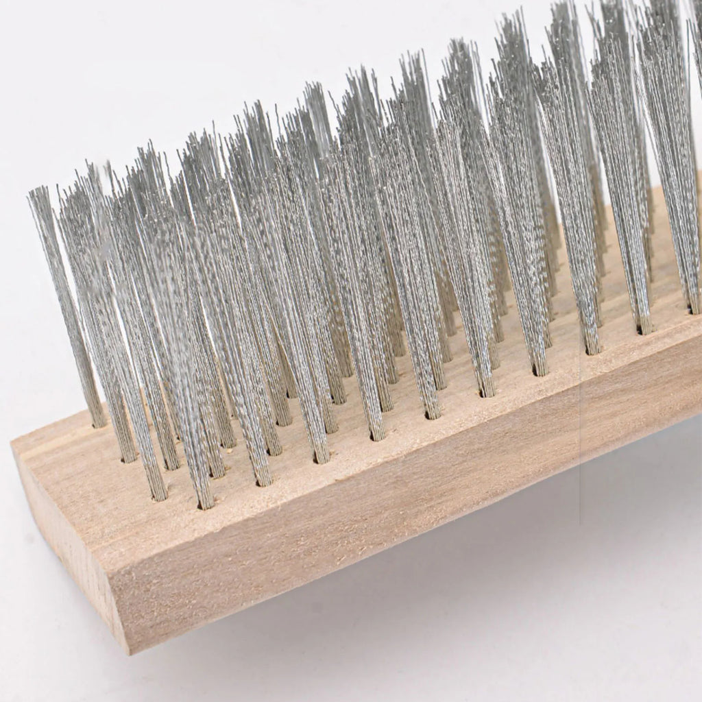 Heavy Duty Rough  Floor Brush Stainless Steel Wire Deck Scrub Cleaning