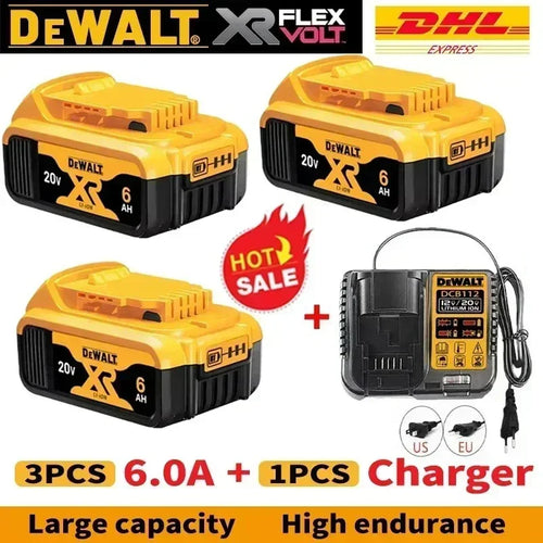 New 100% Original Dewalt 6.0Ah 20V/60V Power Tool Battery DCB206