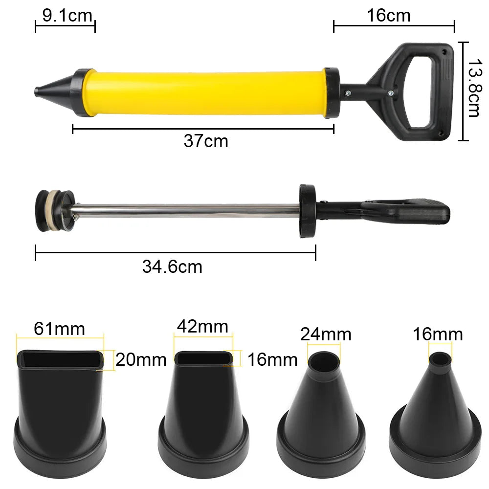 Grout Filling Tools With 4 Nozzles Applicator Hand Tools Caulking Gun