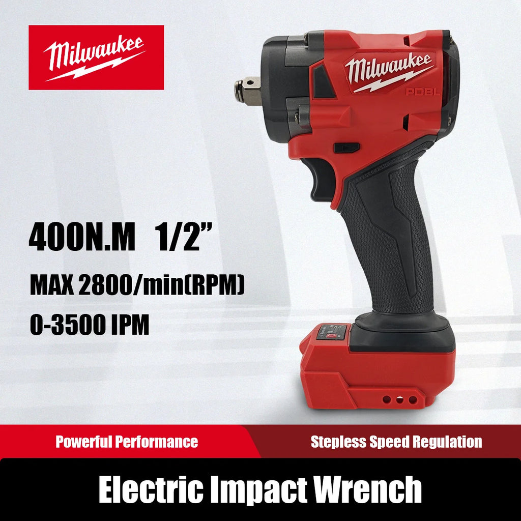 Milwaukee 400N Brushless Cordless 1/2 Electric Wrench Car Truck Repair