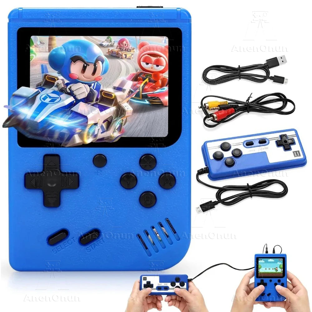 400 Games Handheld Game Players with Gamepad Controller Classic FC Emulator Retro Mini Two Players Portable Video Gaming Console