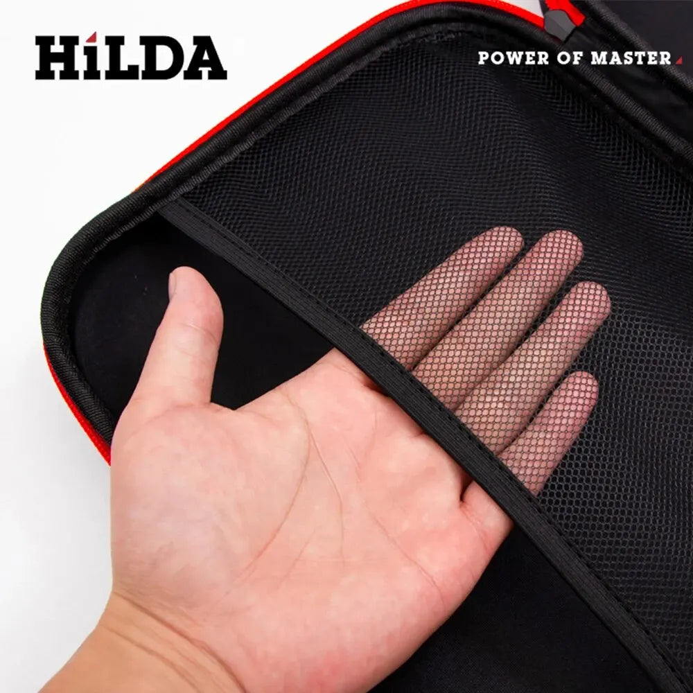 HILDA Large Capacity Tools Bag 2-size Available With Red Edges Tools