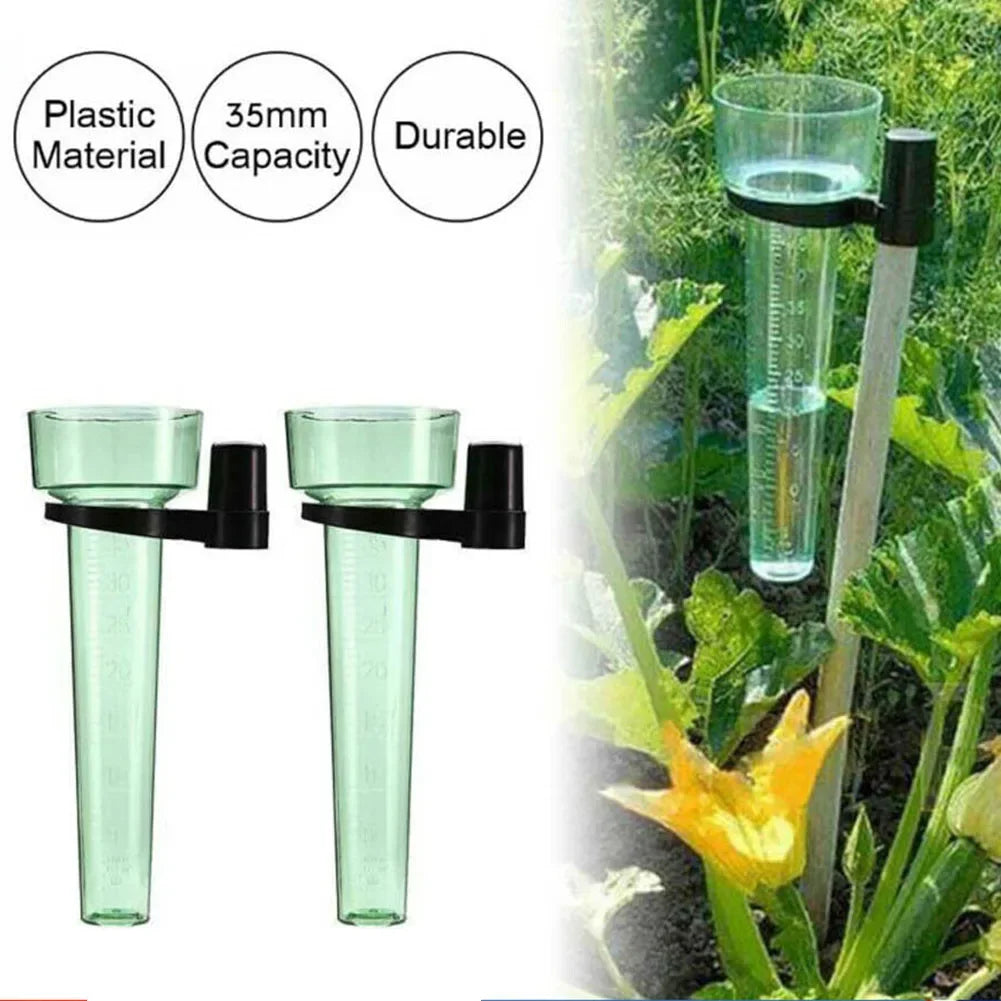 International Transparent Light Green Polystyrene Rain Gauge Up to