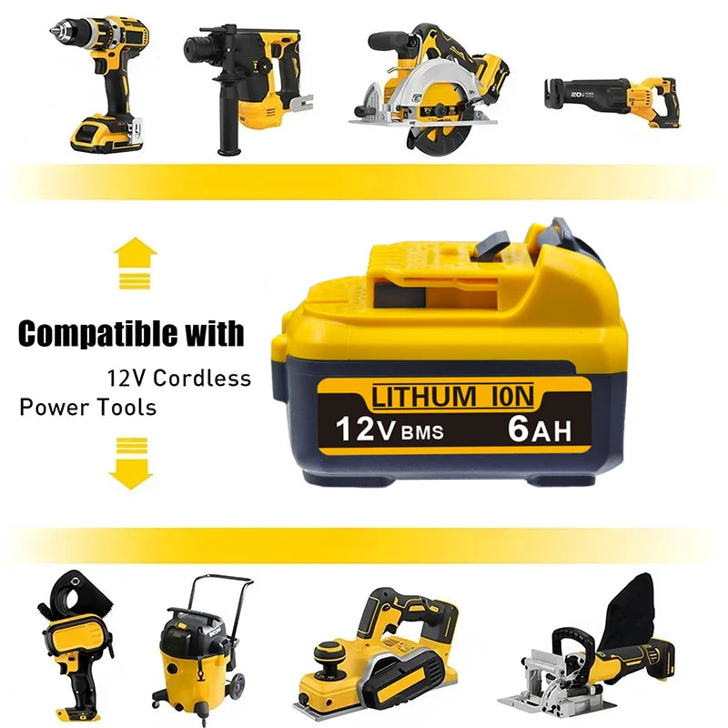 1-3Pack 12V Replacement for Dewalt DCB120 Lithium-ion Batteries 12V