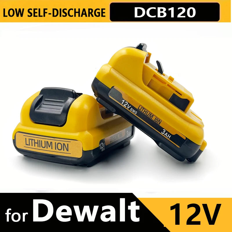 1-3Pack 12V Replacement for Dewalt DCB120 Lithium-ion Batteries 12V