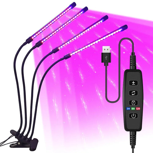 USB LED Plant Grow Light Indoor Garden 10 Dimmable Levels Grow Light