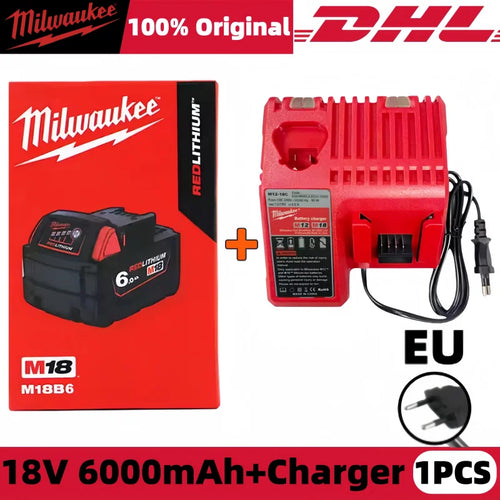 100% New Milwaukee M18 6.0Ah High Output Battery 18V Lithium-ion