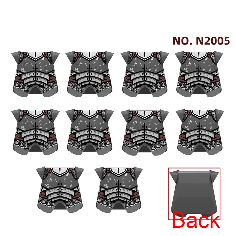 Medieval Weapons Accessories Building Blocks Solider Castle Knight Legion Red Lion Black Eagle Armor Cloak Shield Dragon Bricks