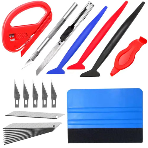 Professional Vinyl Wrapping Tools Felt Squeegee Wrap Stick Utility