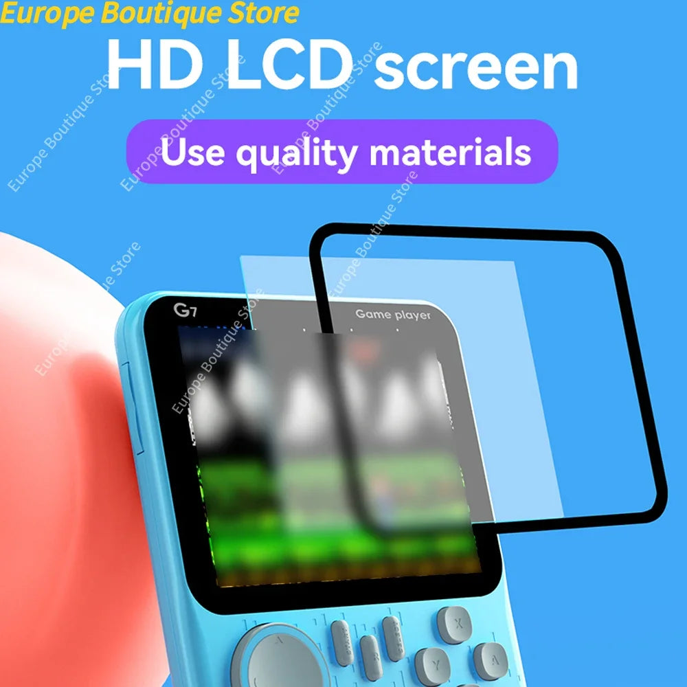 Handheld Game Console 3.5 inch G7 666 in 1 Portable Retro Student Card Machine Portable Retro Nostalgic Games Console