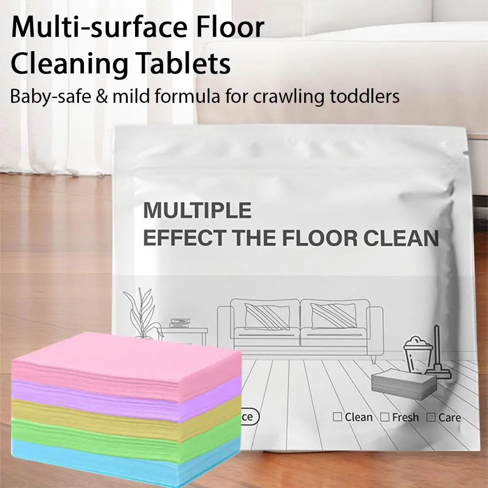 100pcs Multi-Effect Floor Cleaning Tablets Mild Formula,