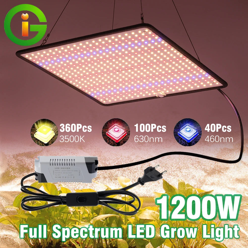 LED Grow Light Full Spectrum Phyto Lamp AC85-240V 40W  For Indoor Grow