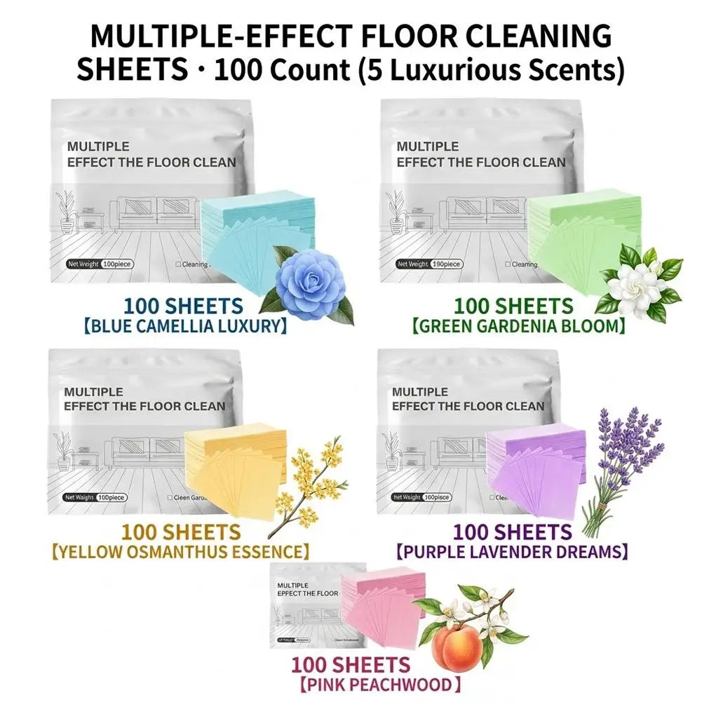 100pcs Multi-Effect Floor Cleaning Tablets Mild Formula,