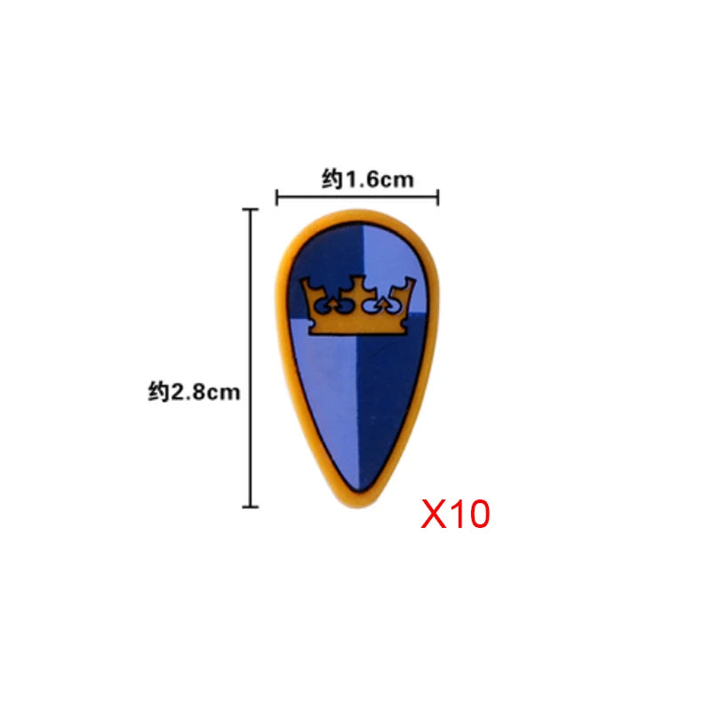 Medieval Weapons Accessories Building Blocks Solider Castle Knight Legion Red Lion Black Eagle Armor Cloak Shield Dragon Bricks
