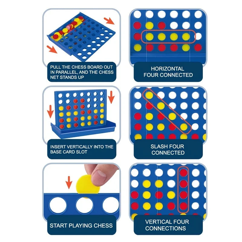 The Classic Game Of Connect 4  Game For 2 Players; Connect 4 Grid Get 4 In A Row Game For Kids Ages 6 And Up Backyard Games For