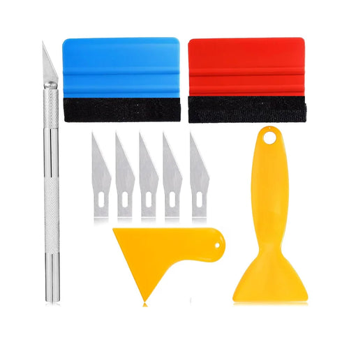Professional Vinyl Wrapping Tools Felt Squeegee Wrap Stick Utility
