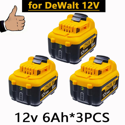 1-3Pack 12V Replacement for Dewalt DCB120 Lithium-ion Batteries 12V