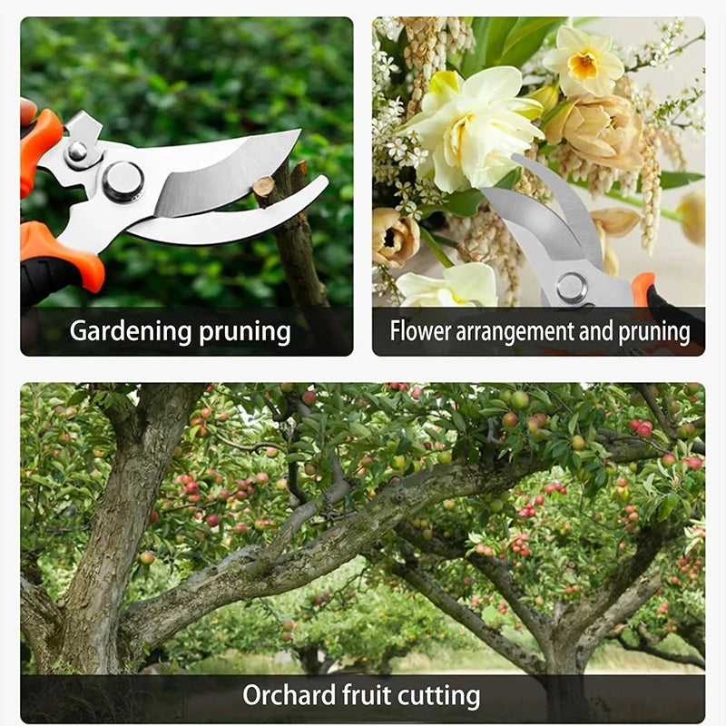 Professional Garden Shears Sharp Bypass Pruning Shears Branch Fruit