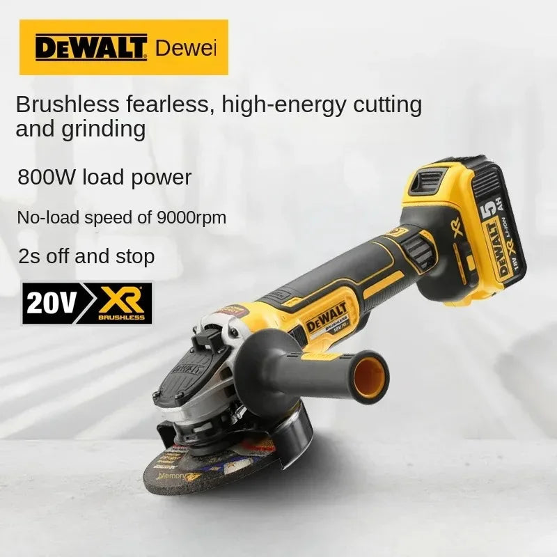 DEWALT DCG405 125mm flat head angle grinder bare machine tool cutting
