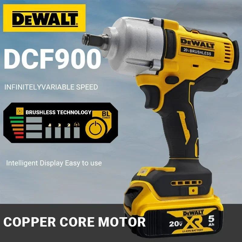Cordless Brushless Heavy Duty Impact Wrench DEWALT DCF900 20V Li-ion