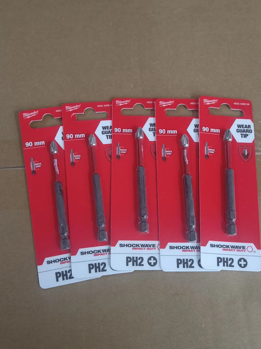 Milwaukee 4932430856 SHOCKWAVE PH2 Cross Impact Bit (90mm) w/Original