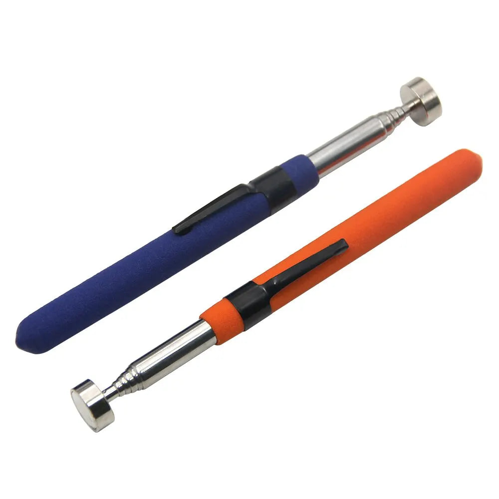 8 Pound Magnetic Retractable Pickup Orange Suction Iron Rod Portable