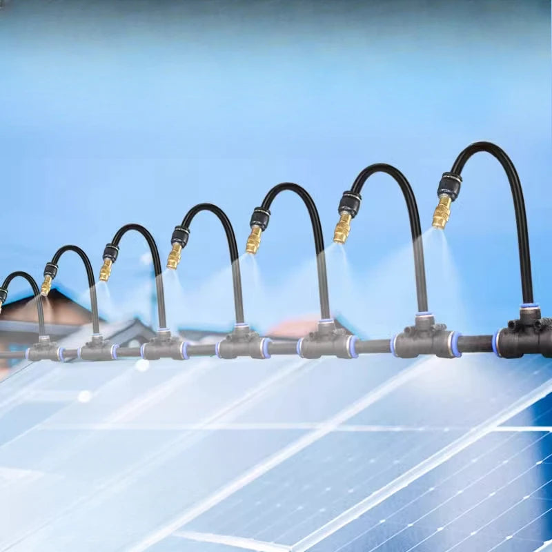 Timed Atomization Spray Cleaning System for Solar Panel Dust Removal