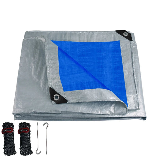Tarpaulin Waterproof Canopy Heavy Duty Tarp Sheet Cover with Grommet