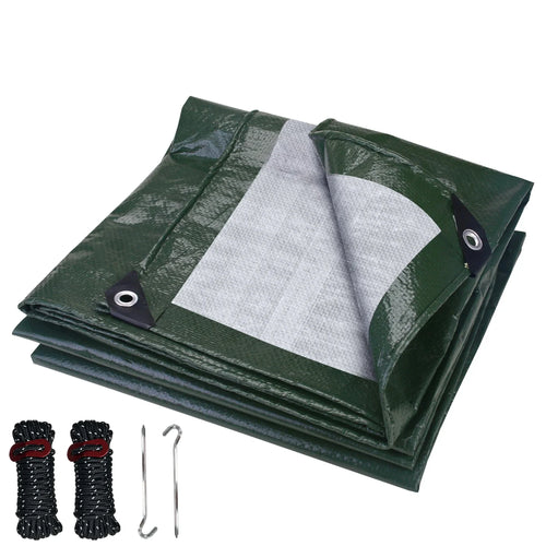 Tarpaulin Waterproof Canopy Heavy Duty Tarp Sheet Cover with Grommet