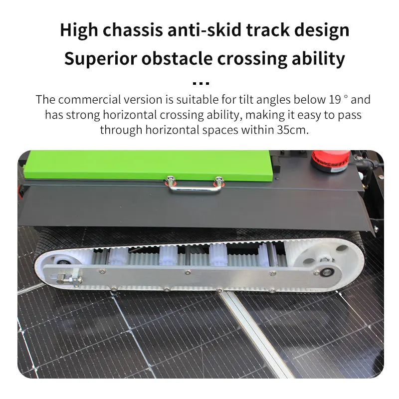 Automatic Solar Panel Cleaning Robot,Brush,Remote Control Water
