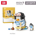 LOZ-1117 Little Sheep motorcycle takeout electric car mini model creative decoration for boys and girls building blocks toy gift